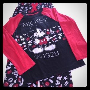 Disney Store Boys Mickey Pajama Set
